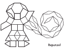 Black And White Rapunzel Pattern Block Template