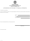 Authorization For Release Of Financial Information Form