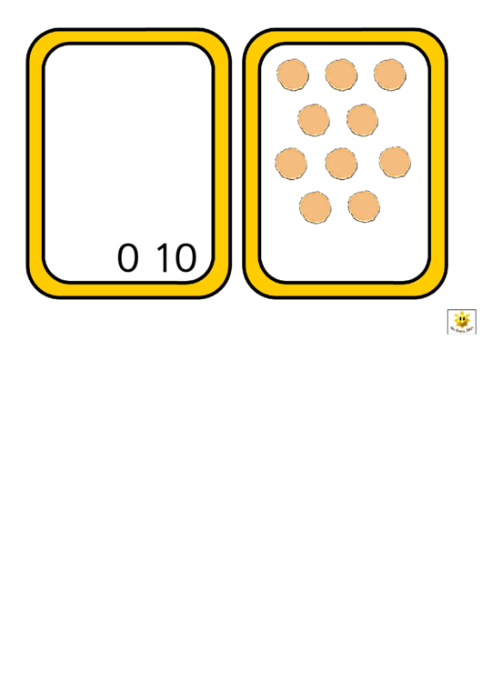 Cheese Number Flash Card Template Printable pdf