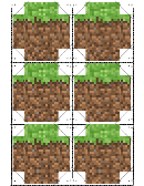 Grass Minecraft Block Template