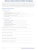 Fillable Client Profile Template Printable pdf