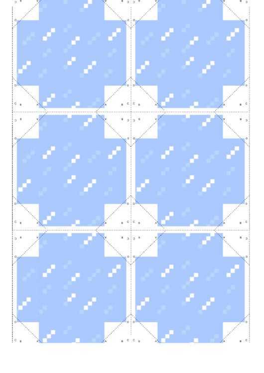 Ice Minecraft Block Template Printable pdf