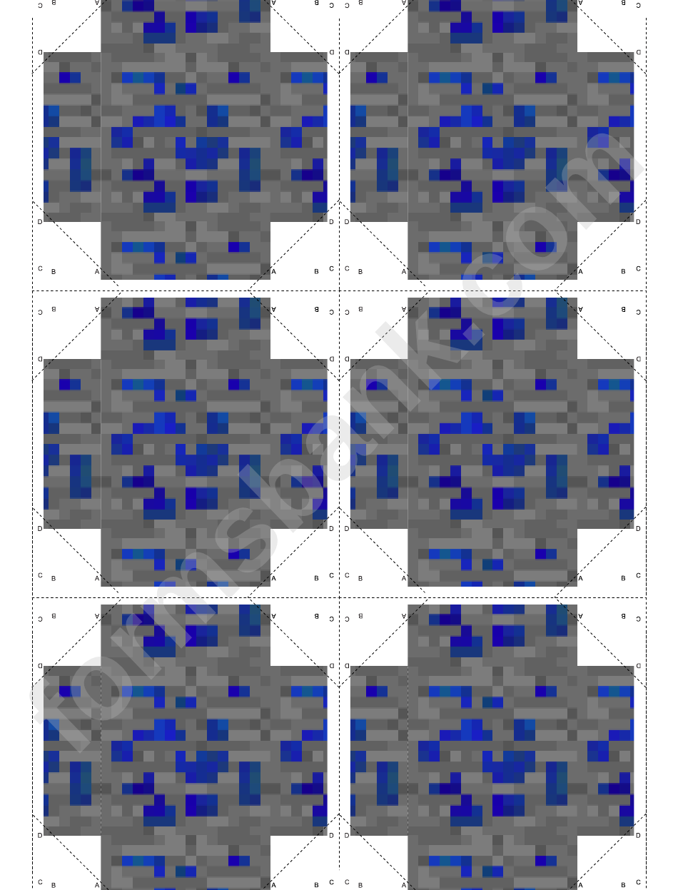 Lapis Lazuli Ore Minecraft Block Template