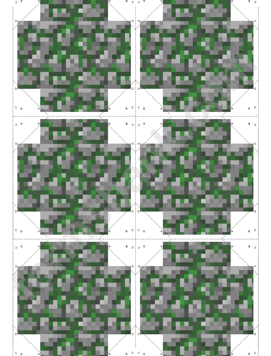 Moss Stone Minecraft Block Template