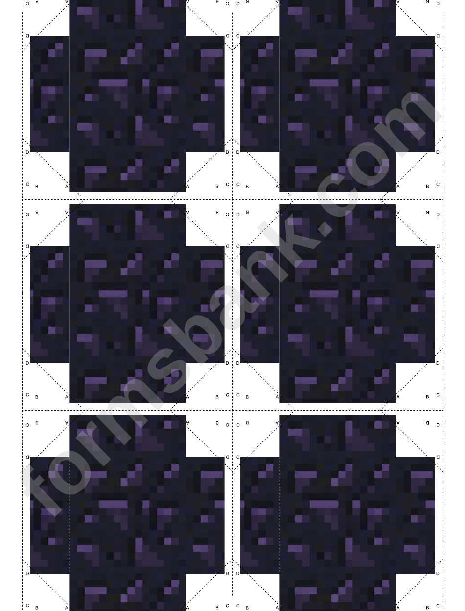Obsidian Minecraft Block Template