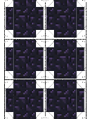 Obsidian Minecraft Block Template