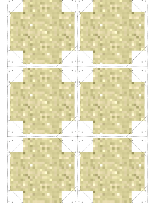 Sand Minecraft Block Template Printable pdf
