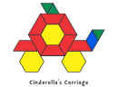 Color Cinderella's Carriage Pattern Block Template