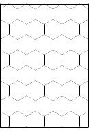Black & White Hexagon Graph Paper Template