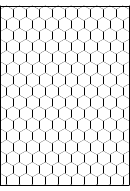 Black & White Hexagon Graph Paper Template
