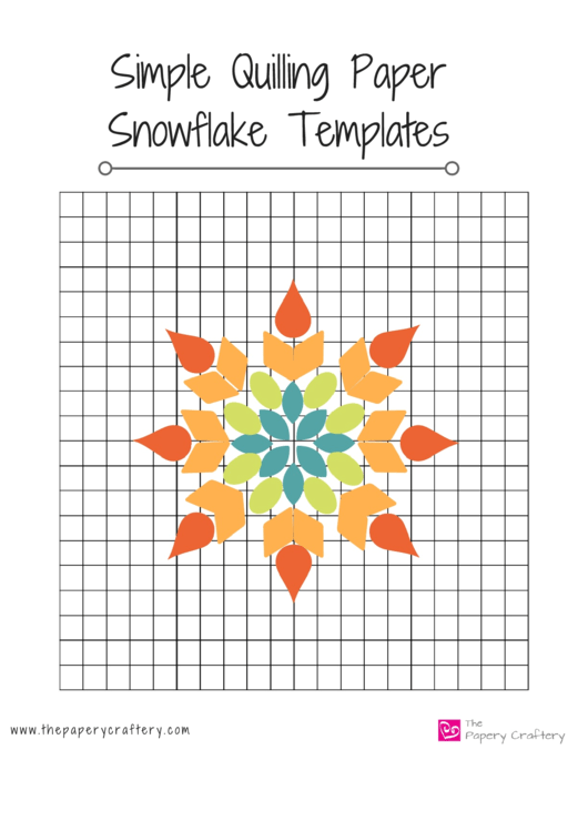 Quilling Paper Snowflake Grid And Templates