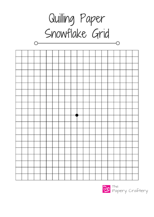 Quilling Paper Snowflake Grid Paper Printable pdf