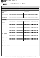 Family History First Information Sheet