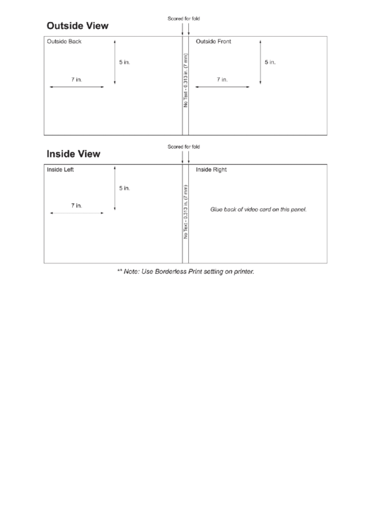 Diy Video Card Template Printable pdf