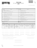 Form 80-401-17-8-1-000 - Mississippi Tax Credit Summary Schedule - 2017