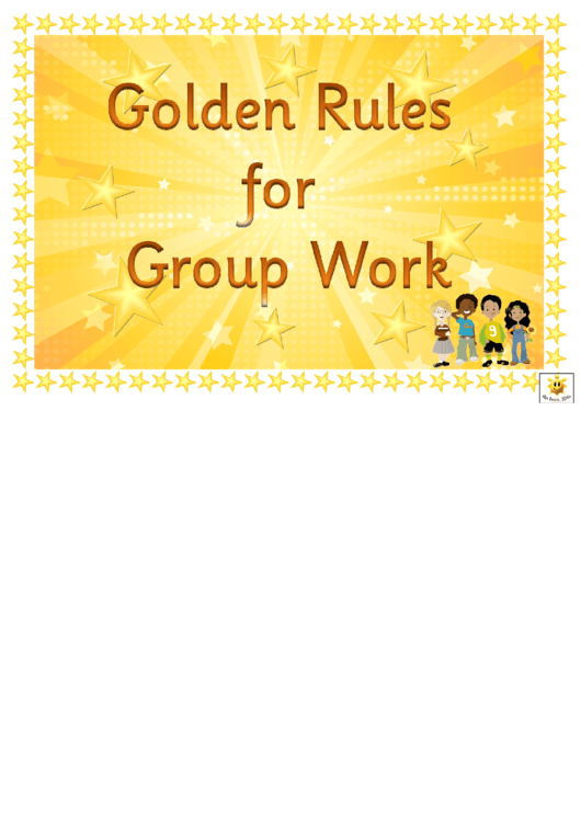 Golden Rules For Group Work Poster Template Printable pdf