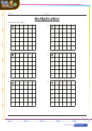 Multiplication Table Drill Worksheet With Answer Key
