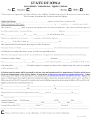 Fighter Contract Participation Application Form - Iowa Athletic Commission