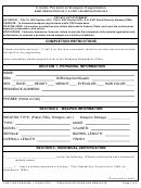 Fort Lee Form 694-1 - Civilian Personnel Weapon Registration