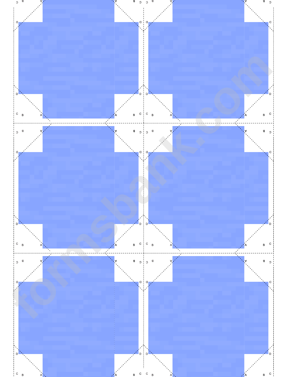 Water Paper Craft Template