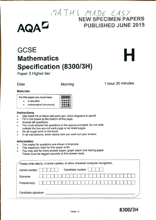 Top 90 Gcse Maths Worksheet Templates Free To Download In Pdf Format