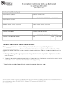 Form Rev 27 - Washington Exemption Certificate For Logs Delivered To An Export Facility