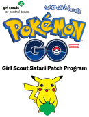 Pokemon Go Girl Scout Safari Patch Order Form