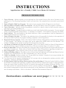 Application For A Family Child Care Home Ii License