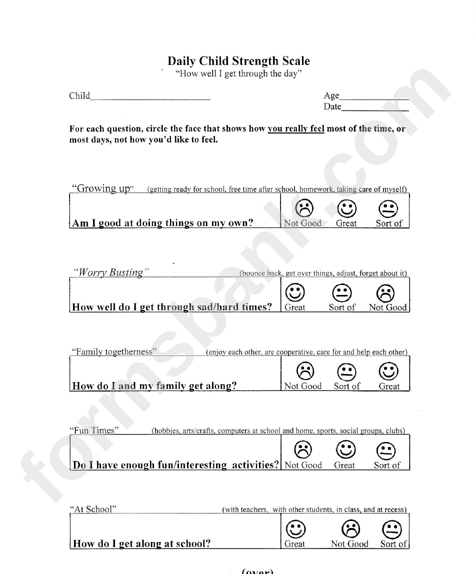Daily Child Strength Scale