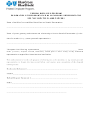 Designation Of Representative As Authorized Representative For The Disputed Claims Process Form
