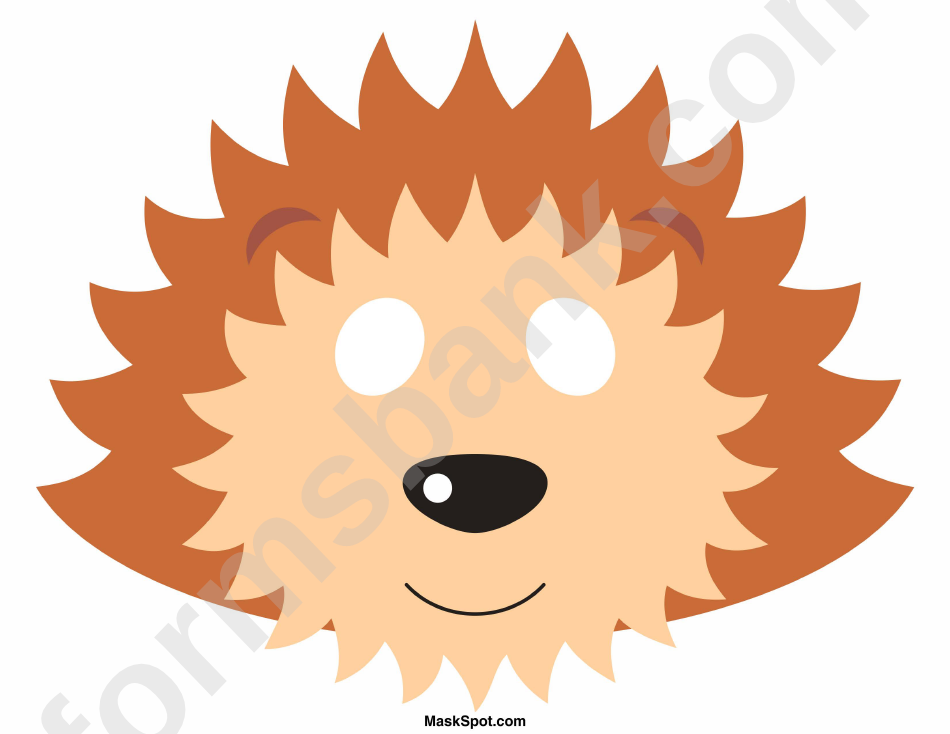 Hedgehog Mask Template
