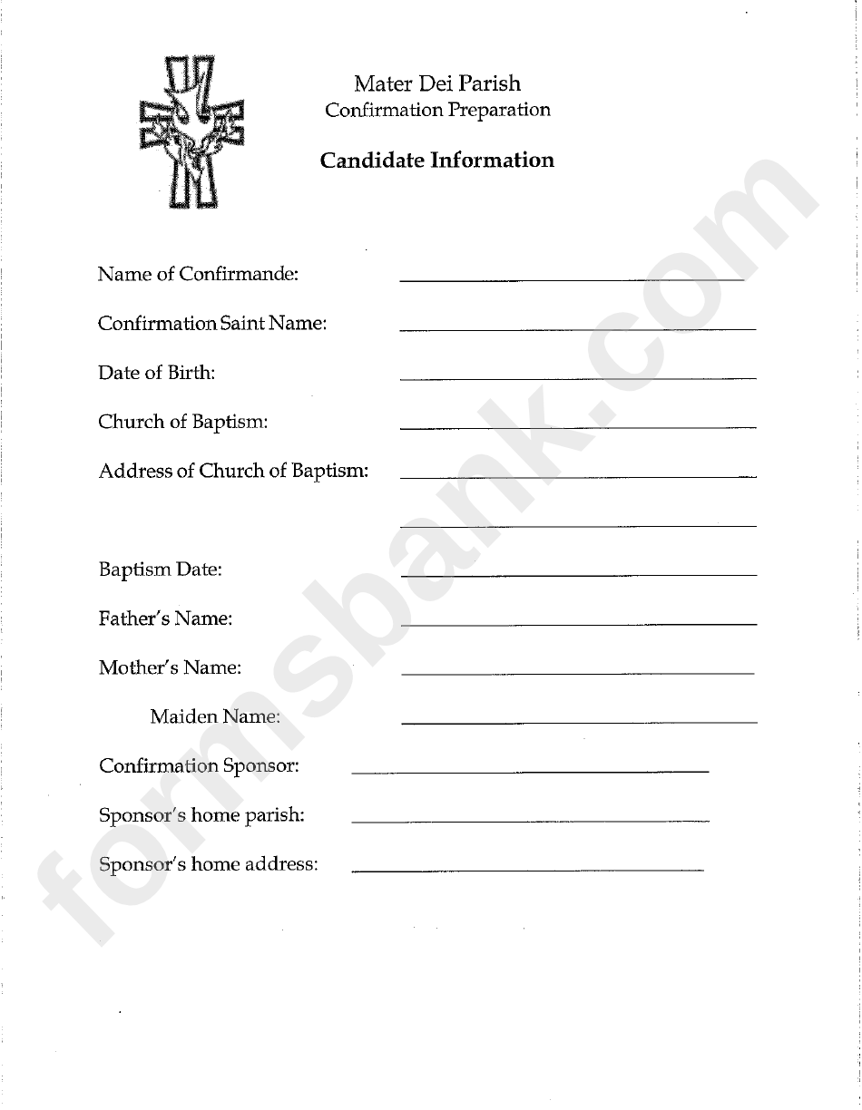 Candidate Information Form