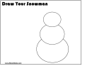 Draw Your Snowman Template