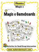 Magic E Game Boards Template