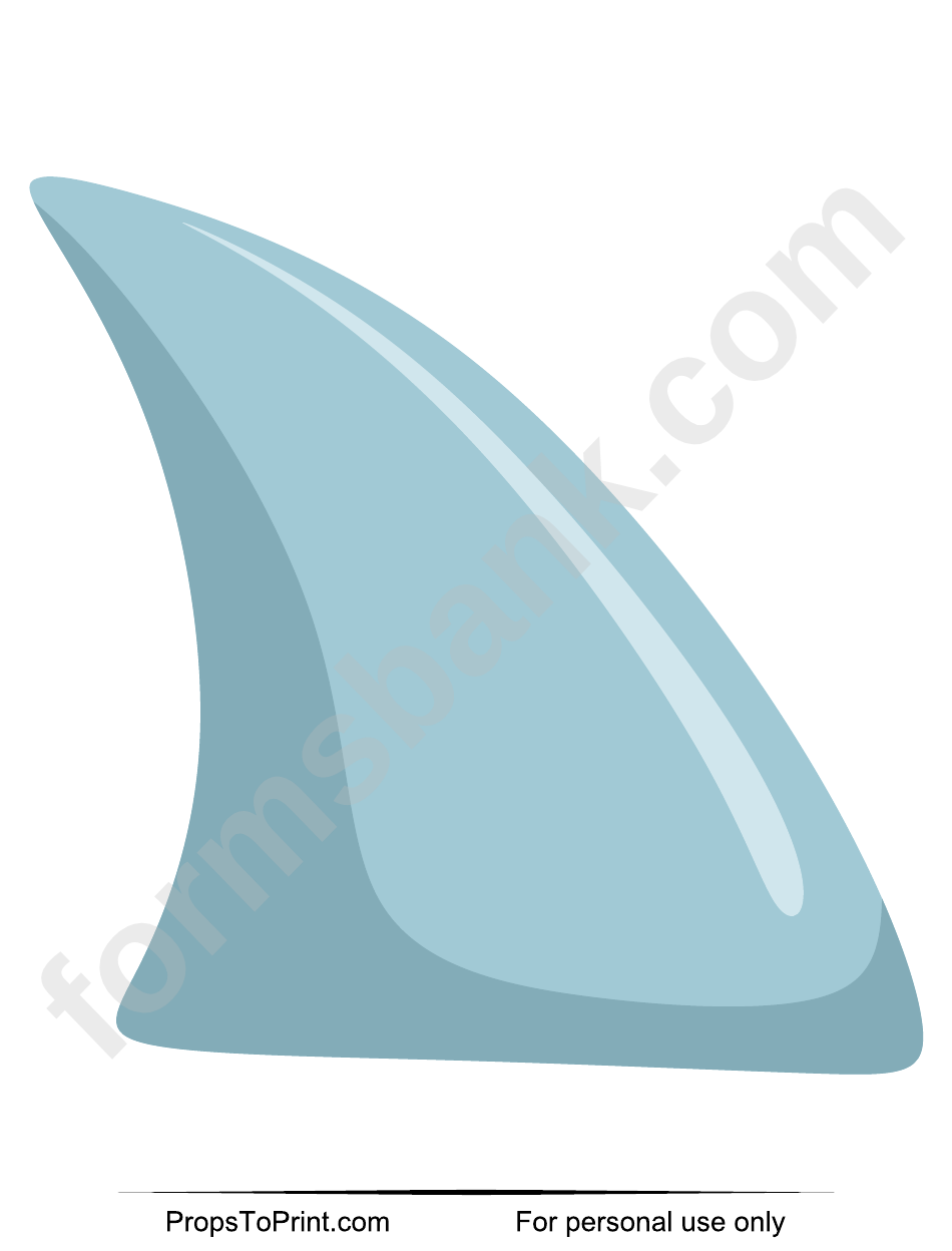 Shark Fin Template Printable Pdf Download
