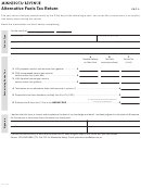 Fillable Form Paf-1 - Alternative Fuels Tax Return Printable pdf