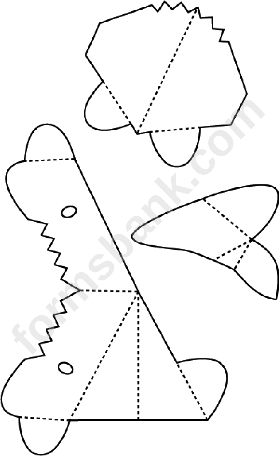 Объемная открытка акула
