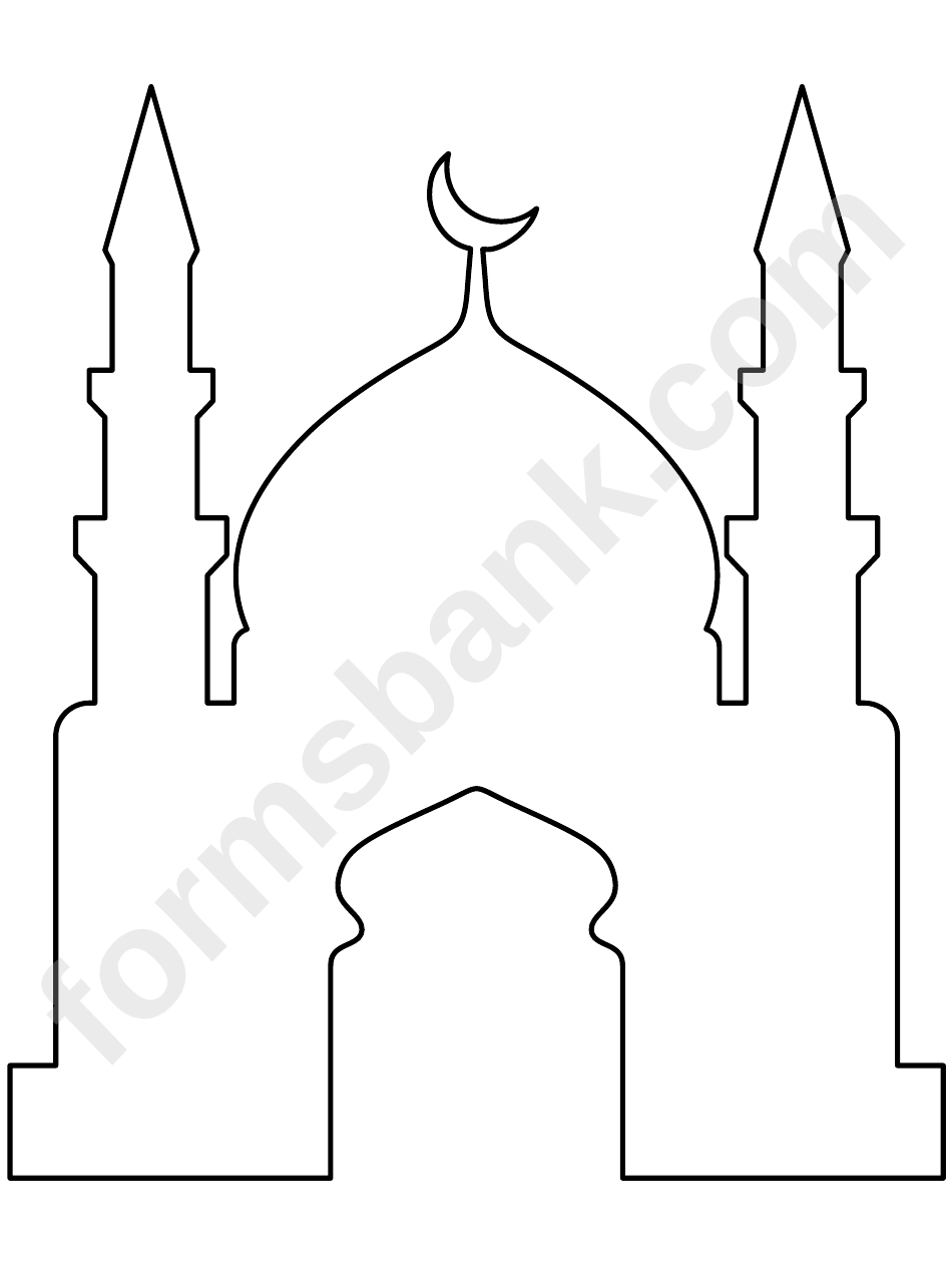 Mosque Pattern Template