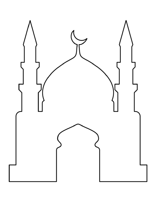 Mosque Pattern Template Printable pdf