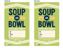 Soup Or Bowl Party Invitation Template