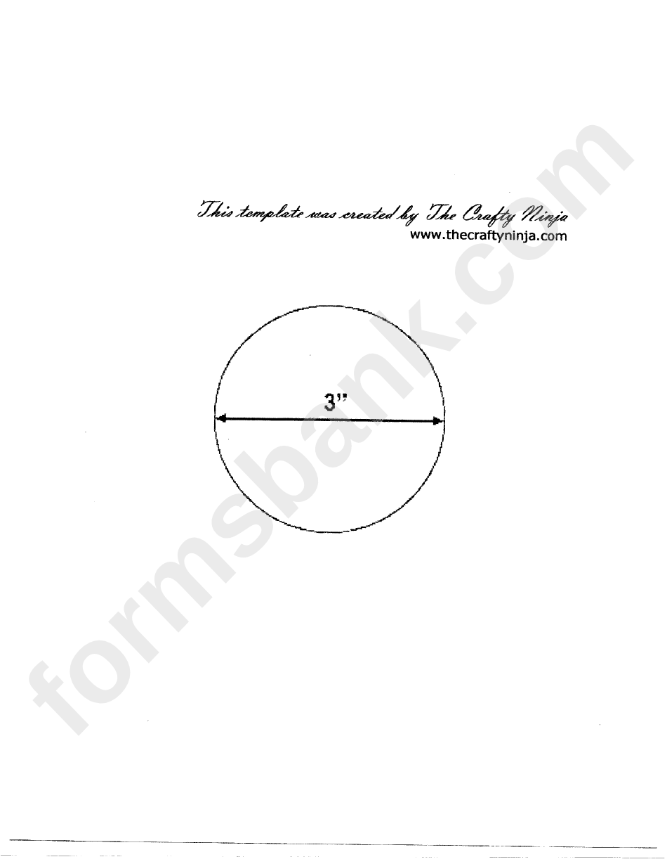 3 Inch Circle Template