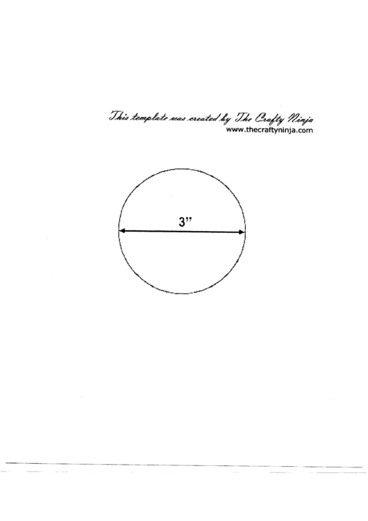 3 Inch Circle Template printable pdf download