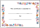 Kids Award Certificate Template