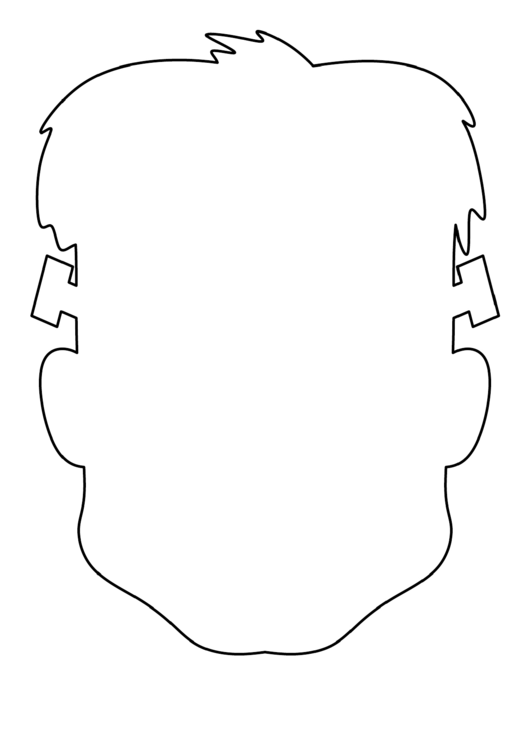 Frankenstein Head Pattern Template Printable pdf
