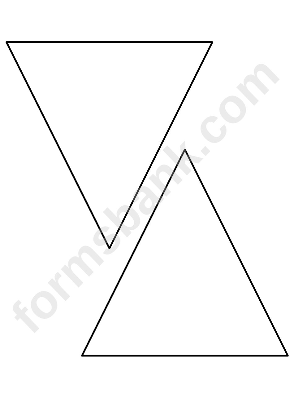 5 Inch Triangle Pattern Template