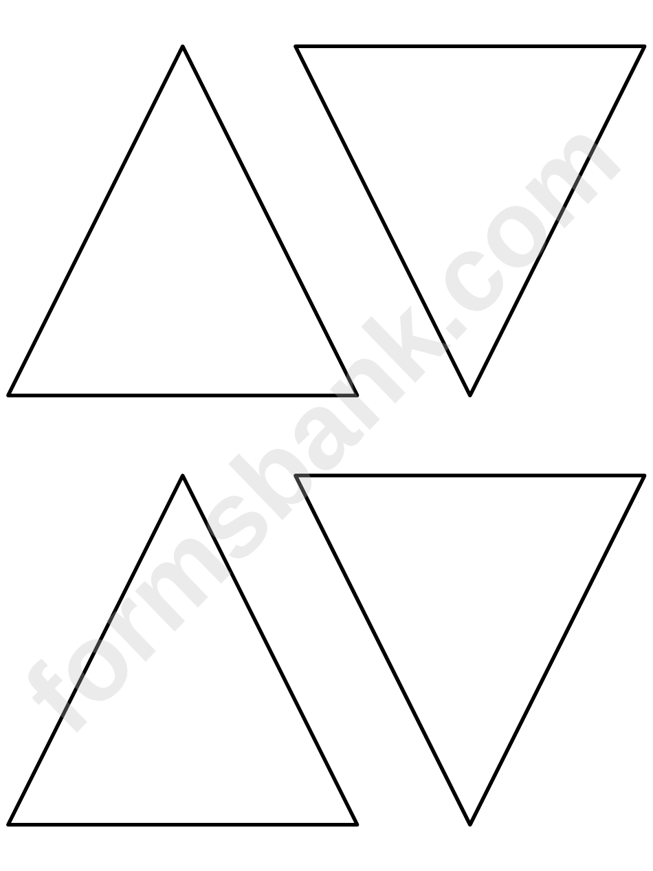 4 Inch Triangle Pattern Template