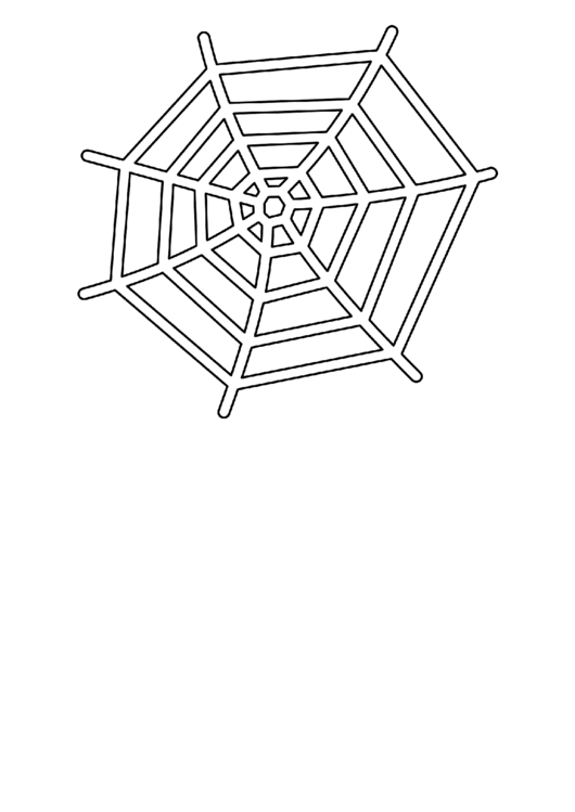 Spider Web Template Printable pdf