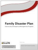 Family Disaster Plan Template