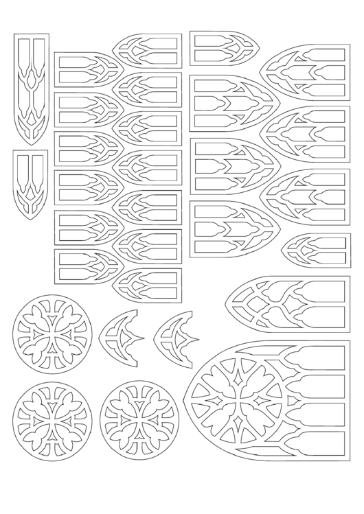 Staines Glass Windows Templates To Color printable pdf download