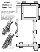 Ruined Floorplan Fieldstone Tower Plans Printable pdf